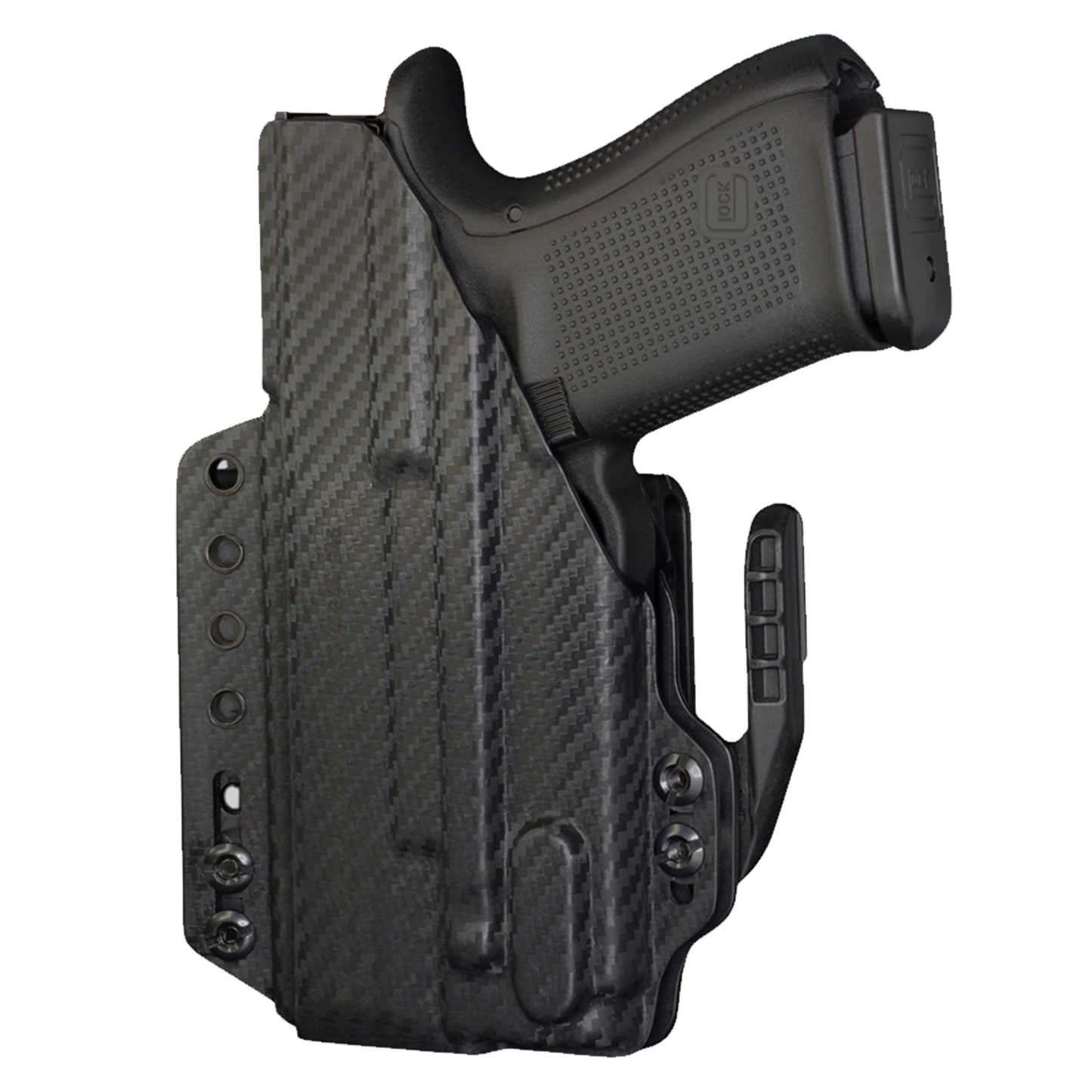 Coldre Kydex IWB - Torsion Com Lanterna Cor: Fibra de Carbono