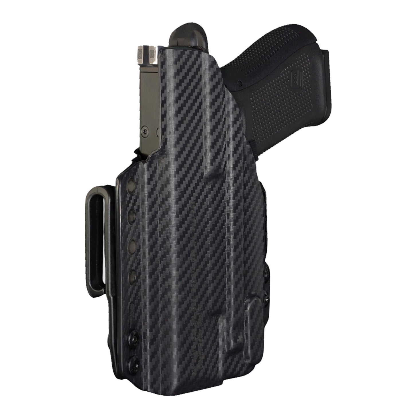 Coldre Kydex IWB - Torsion Com Lanterna Cor: Fibra de Carbono