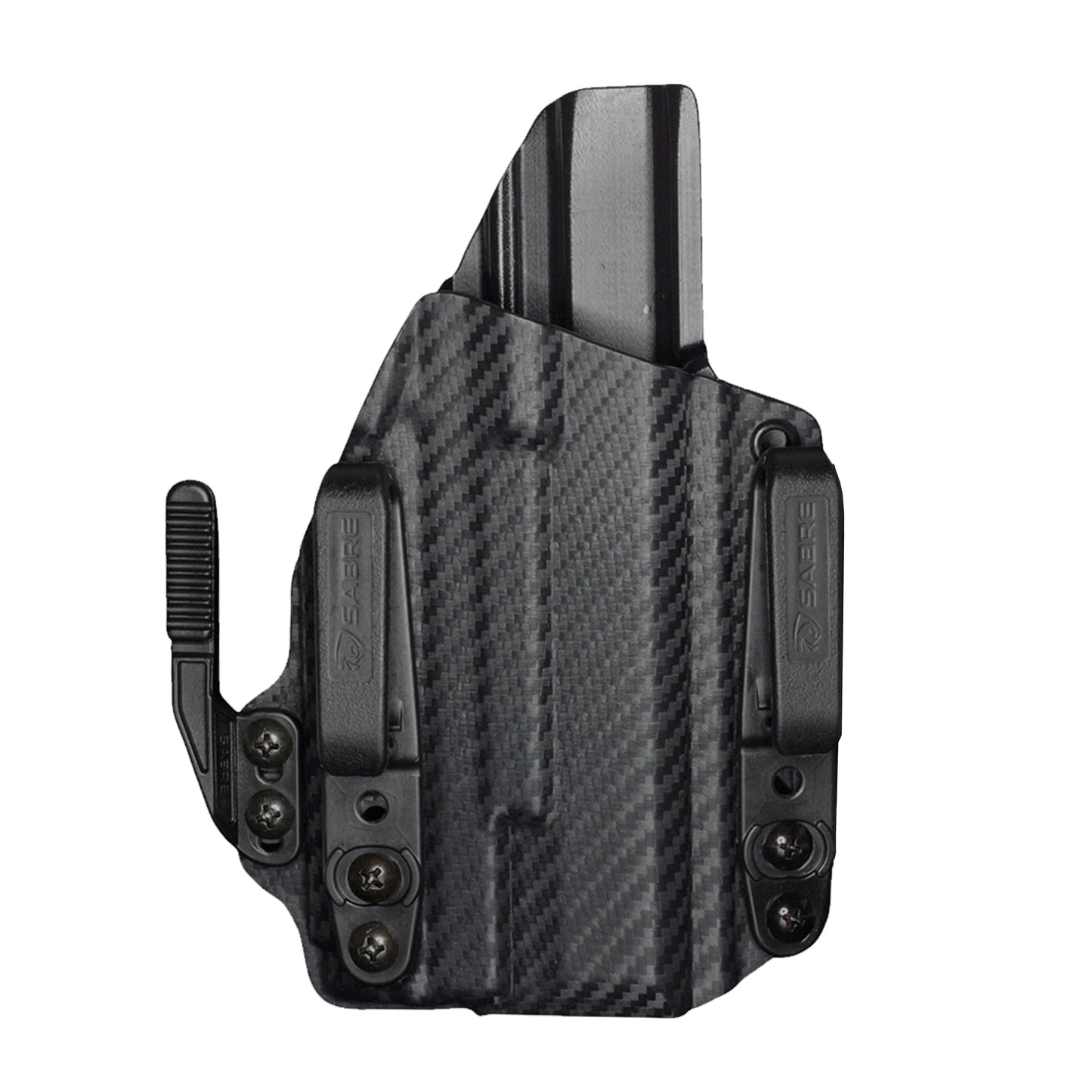 Coldre Kydex IWB - Torsion Com Lanterna Cor: Fibra de Carbono