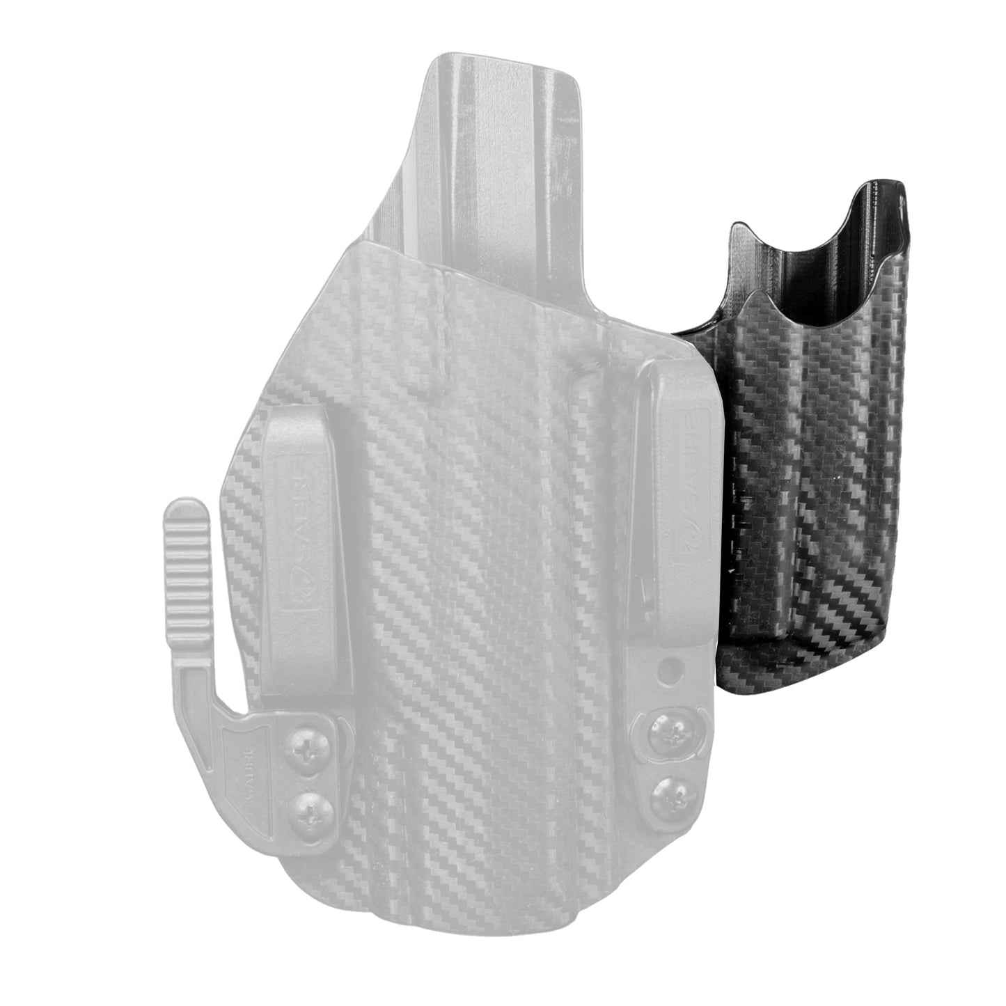 Porta Carregador Kydex IWB - Torsion Cor: Fibra de Carbono