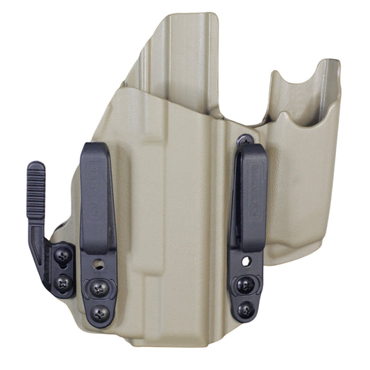 Coldre Kydex IWB - Sidecar Com Lanterna Cor: Bege