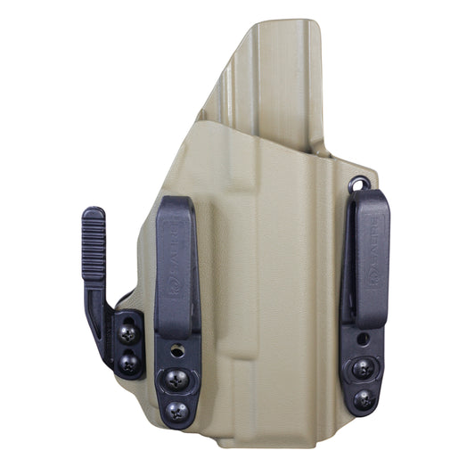 Coldre Kydex IWB - Torsion Com Lanterna Cor: Bege