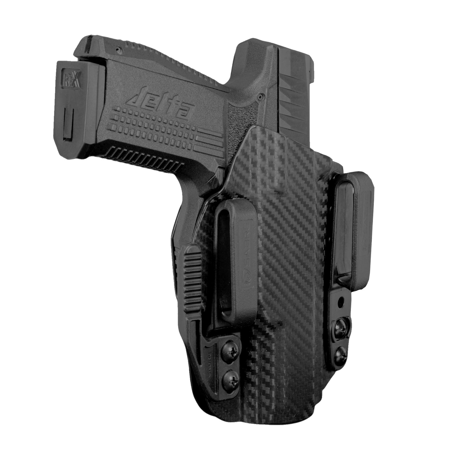 Coldre Kydex IWB - Torsion Cor: Fibra de Carbono