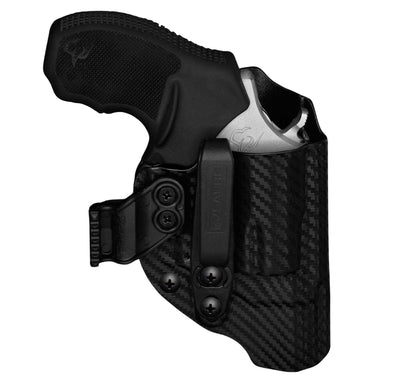 Coldre Kydex IWB - Elite Para Revólver Cor: Fibra de Carbono