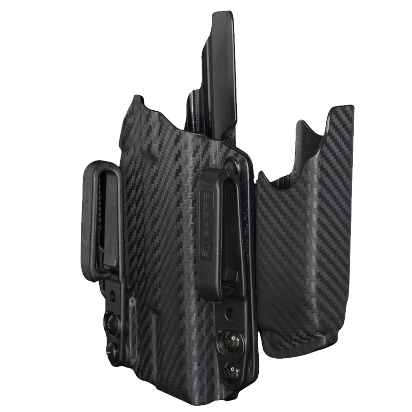 Coldre Kydex IWB - Sidecar Com Lanterna Cor: Fibra de Carbono