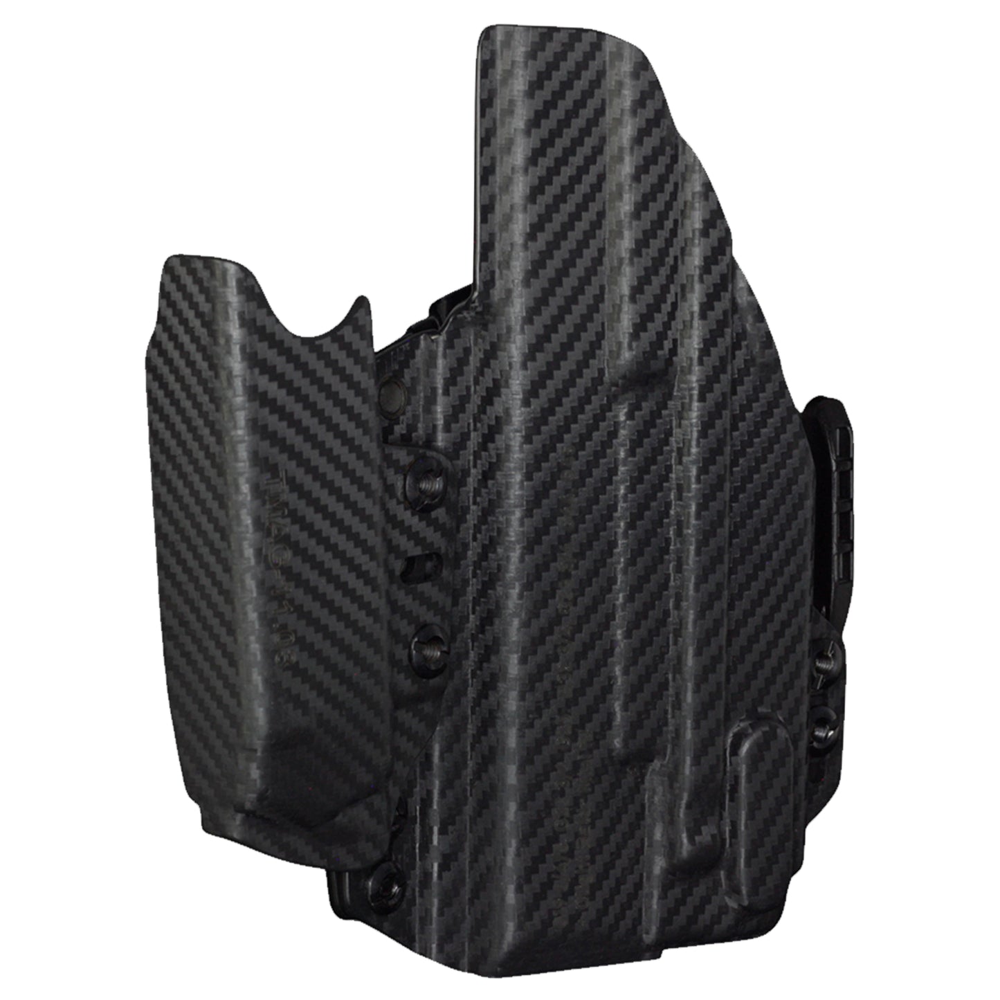 Coldre Kydex IWB - Sidecar Com Lanterna Cor: Fibra de Carbono