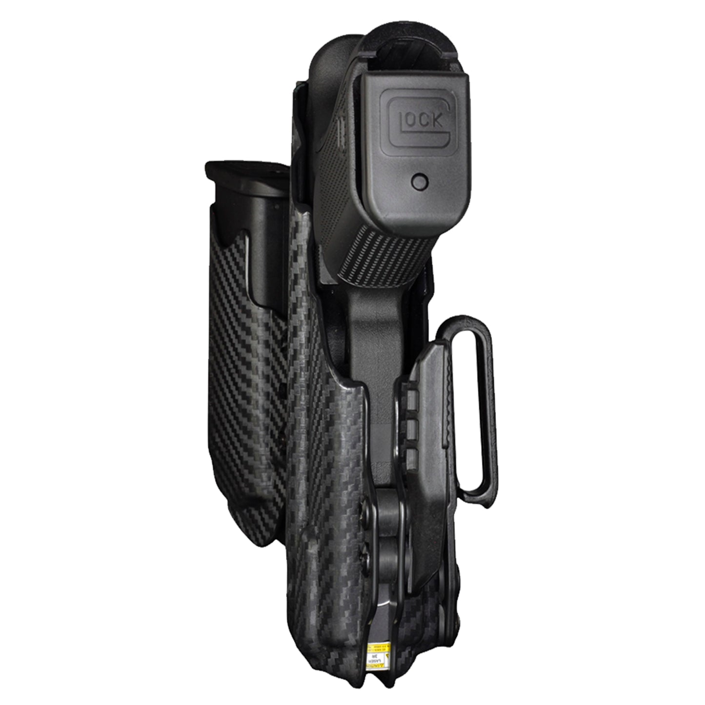 Coldre Kydex IWB - Sidecar Com Lanterna Cor: Fibra de Carbono