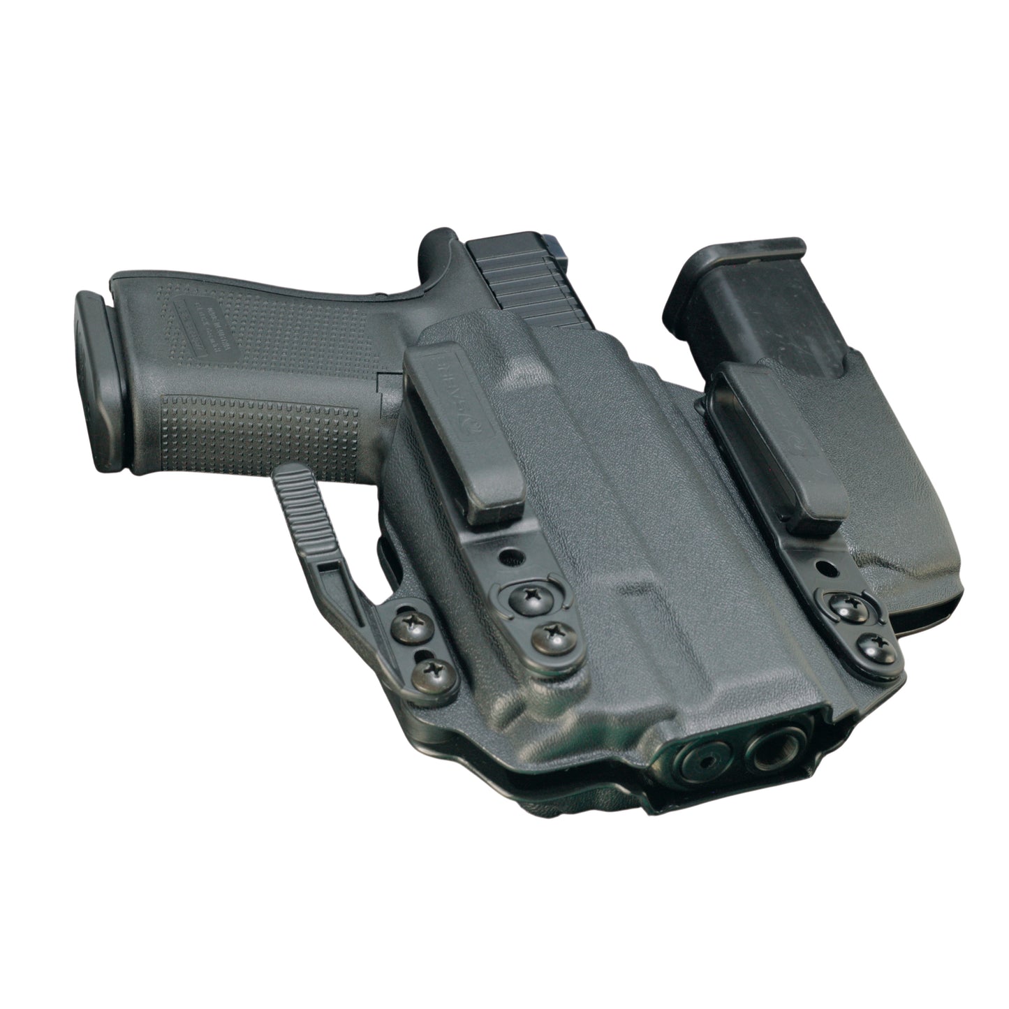 Coldre Kydex IWB - Sidecar Com Lanterna Cor: Preto Tático