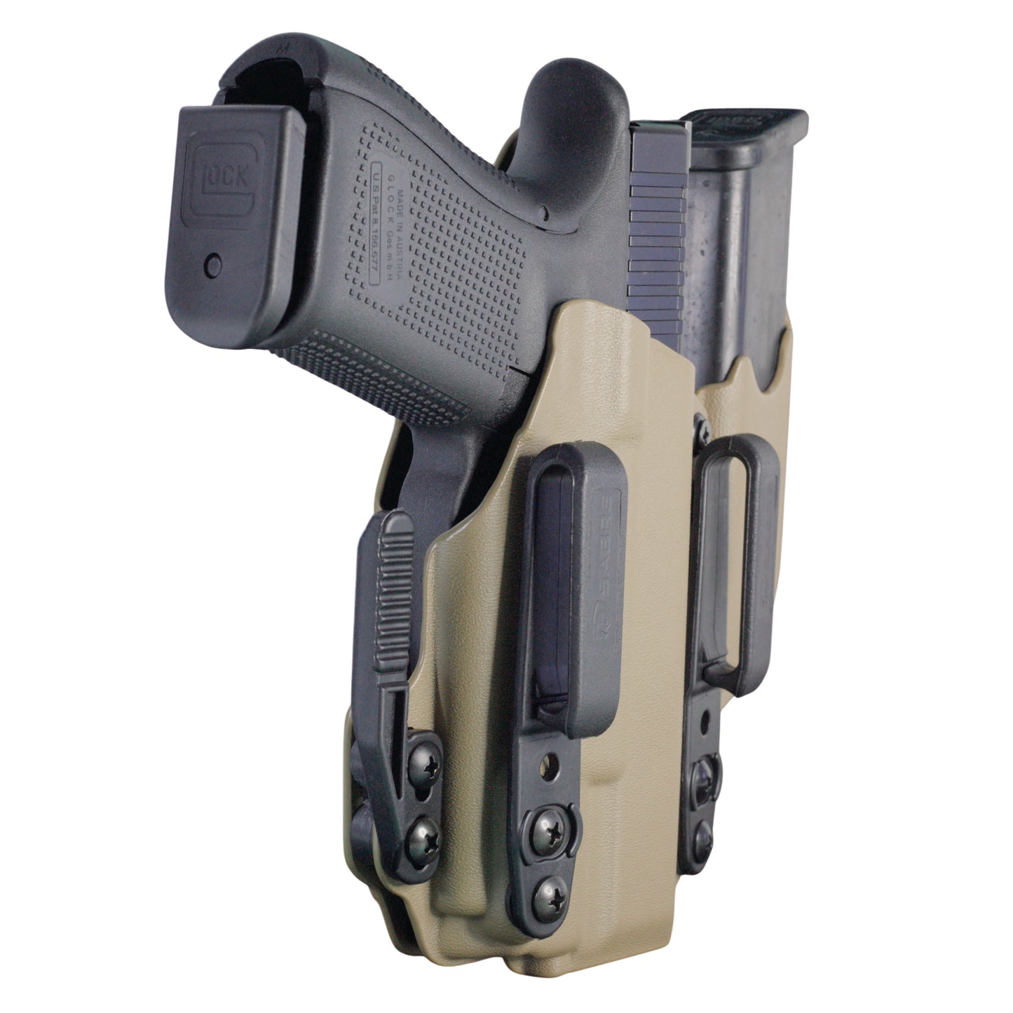 Coldre Kydex IWB - Sidecar Com Lanterna Cor: Bege