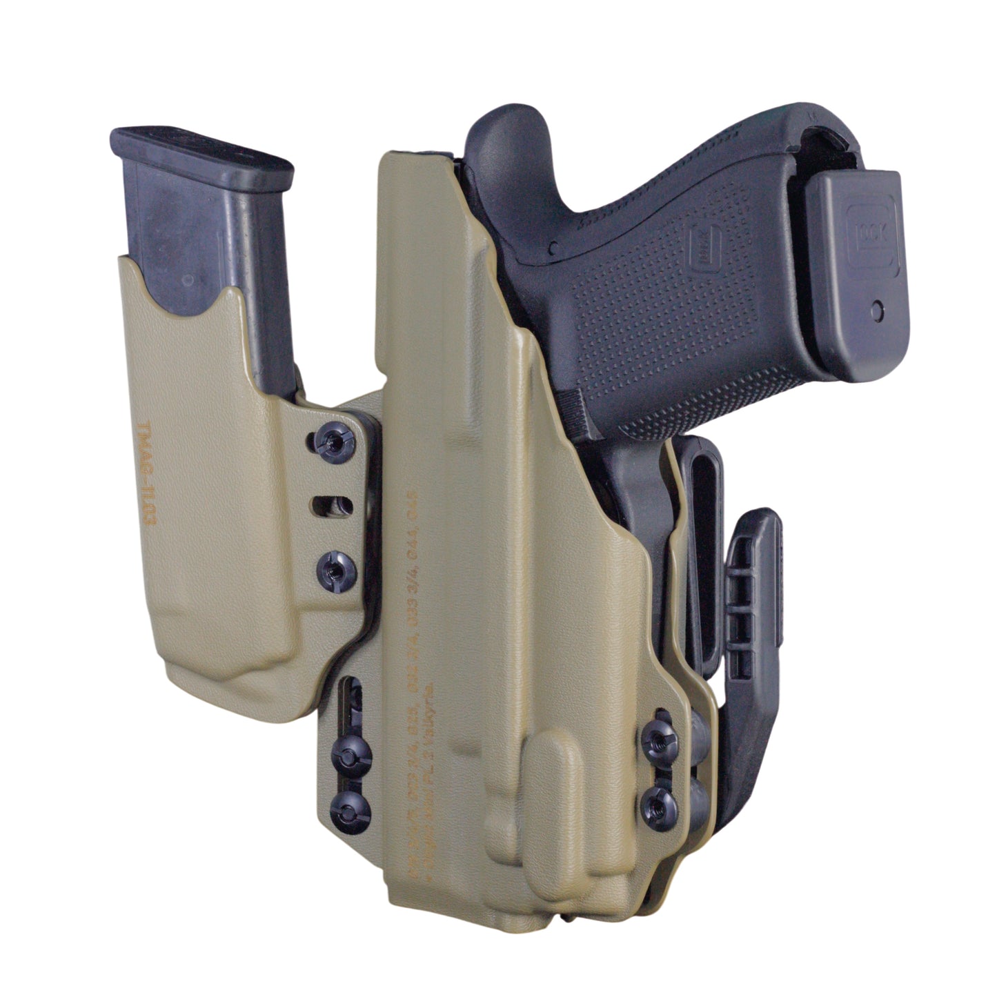 Coldre Kydex IWB - Sidecar Com Lanterna Cor: Bege