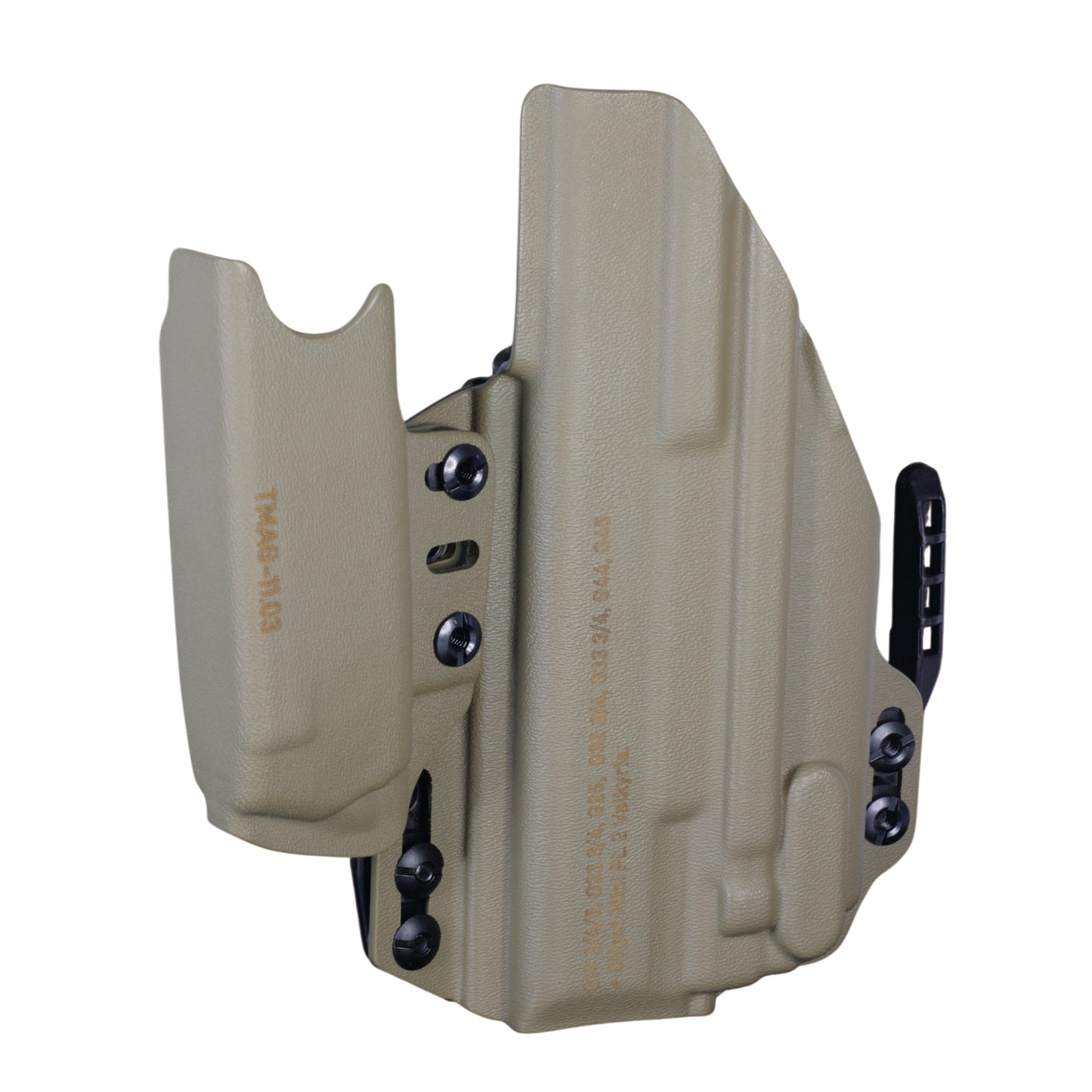 Coldre Kydex IWB - Sidecar Com Lanterna Cor: Bege