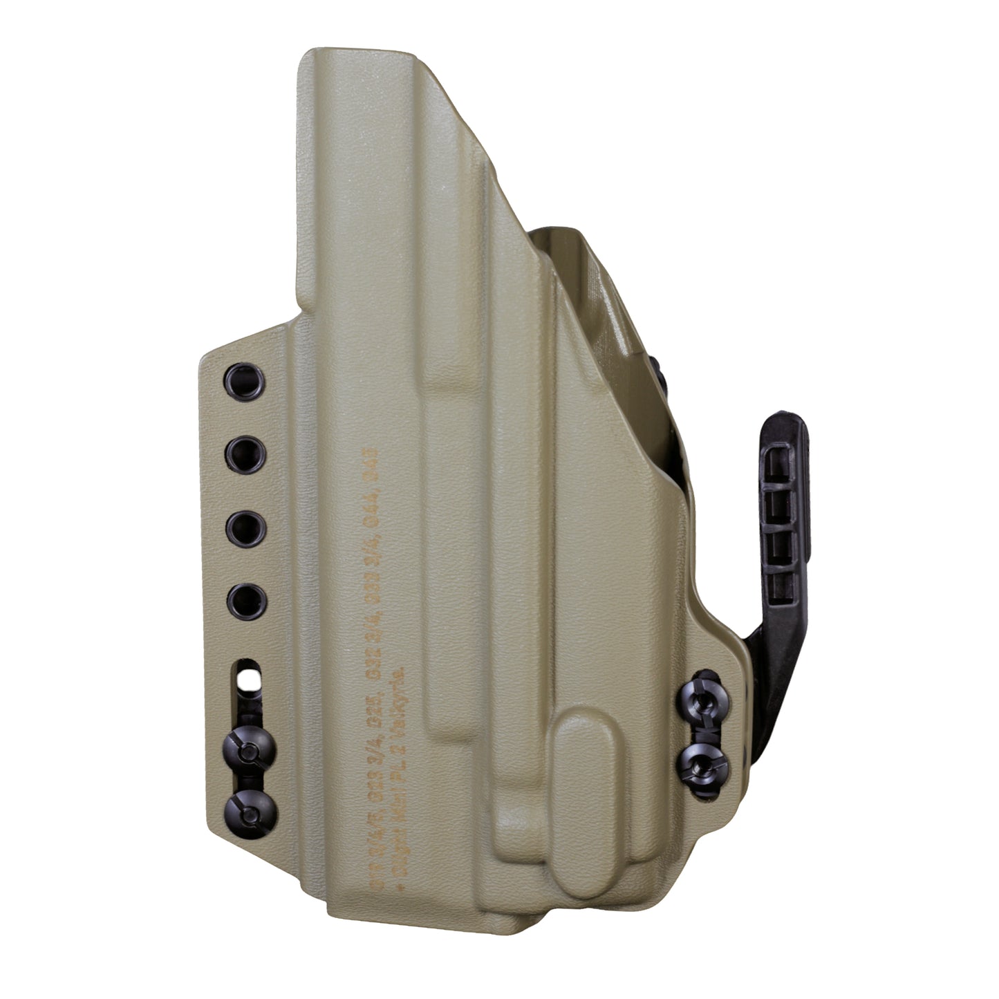 Coldre Kydex IWB - Torsion Com Lanterna Cor: Bege