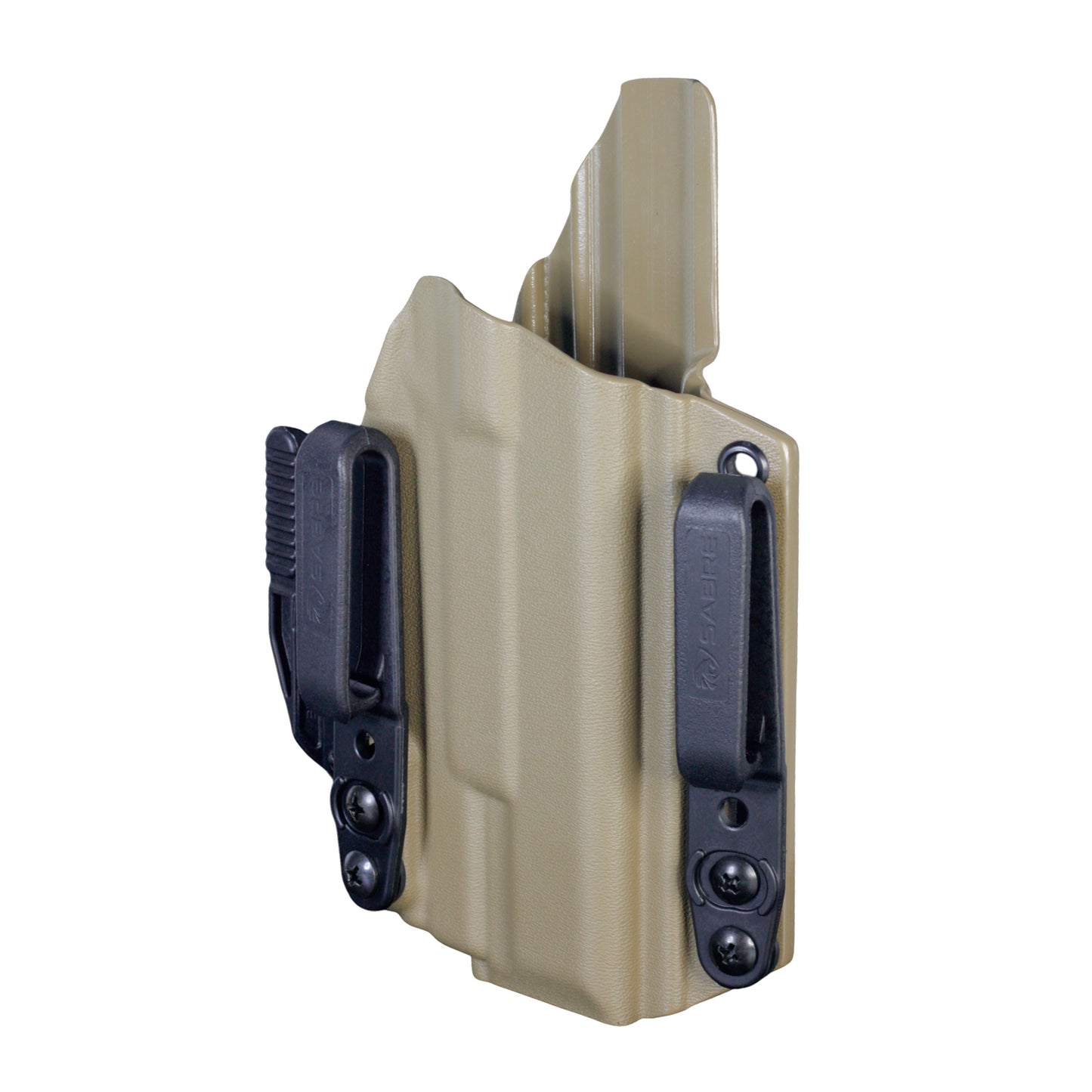 Coldre Kydex IWB - Torsion Com Lanterna Cor: Bege
