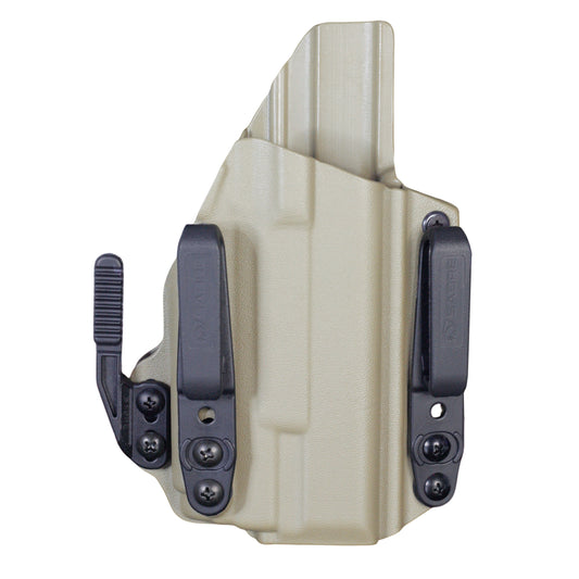 Coldre Kydex IWB - Torsion Com Lanterna Cor: Bege