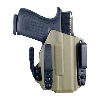 Coldre Kydex IWB - Torsion Com Lanterna Cor: Bege