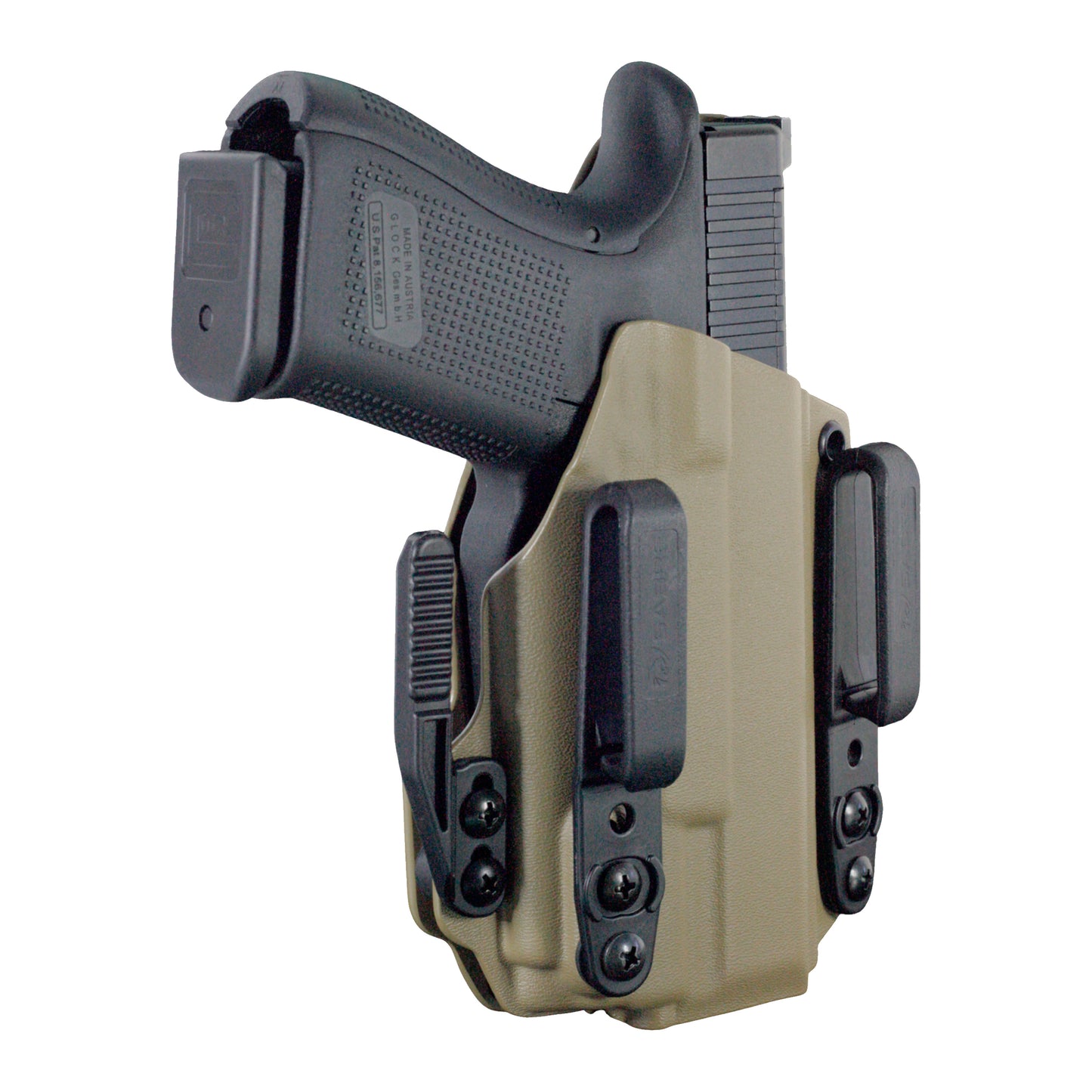 Coldre Kydex IWB - Torsion Com Lanterna Cor: Bege
