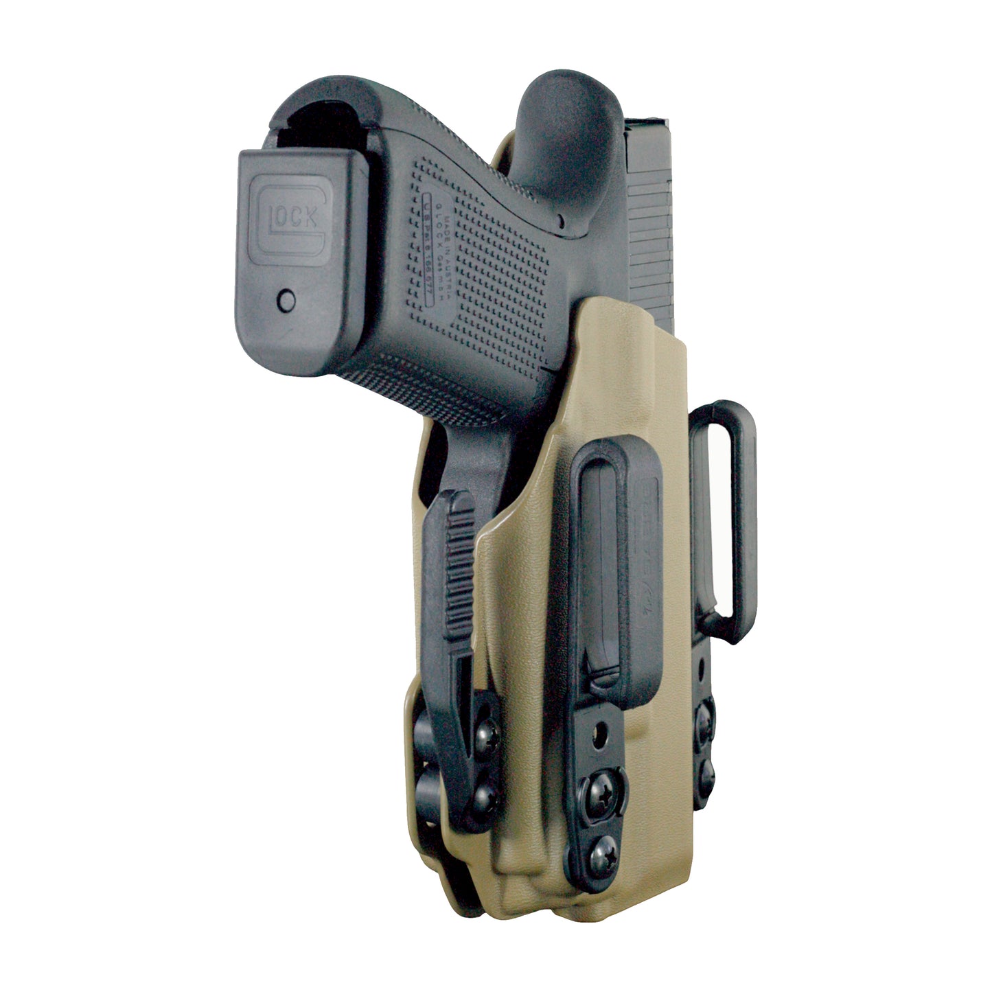 Coldre Kydex IWB - Torsion Com Lanterna Cor: Bege