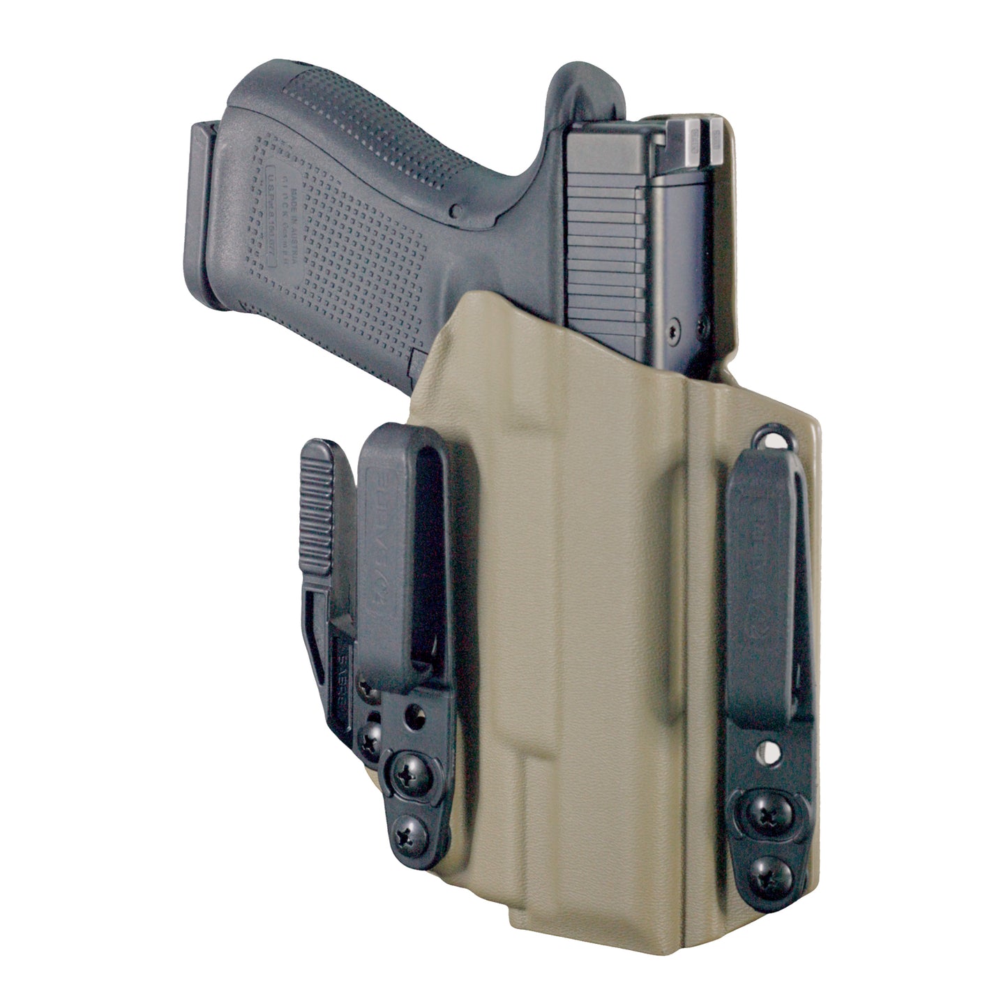 Coldre Kydex IWB - Torsion Com Lanterna Cor: Bege